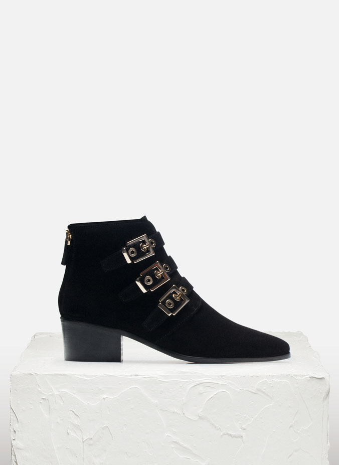 Uterque black ankle boots 2015