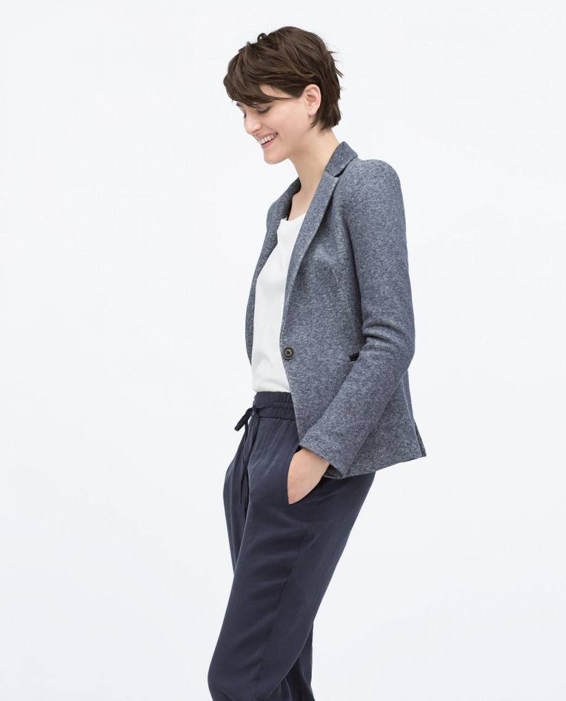 Zara blue blazer Spring 2015